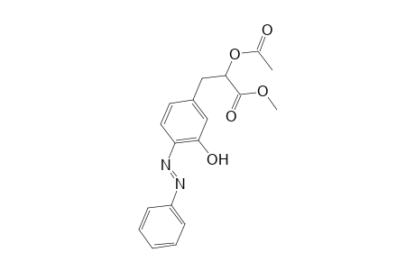 Methyl 2-(acetyloxy)-3-(3-hydroxy-4-[(E)-phenyldiazenyl]phenyl)propanoate