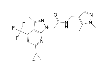 1H-pyrazolo[3,4-b]pyridine-1-acetamide, 6-cyclopropyl-N-[(1,5-dimethyl-1H-pyrazol-4-yl)methyl]-3-methyl-4-(trifluoromethyl)-