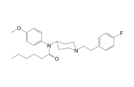N-(1-[2-(4-Fluorophenyl)ethyl]piperidin-4-yl)-N-4-methoxyphenylhexanamide