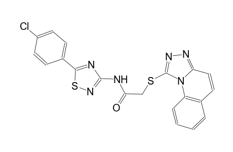 acetamide, N-[5-(4-chlorophenyl)-1,2,4-thiadiazol-3-yl]-2-([1,2,4]triazolo[4,3-a]quinolin-1-ylthio)-