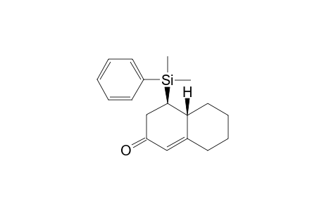 (5RS,6RS)-5-Dimethyl(phenyl)silylbicyclo[4.4.0]dec-1-en-3-one