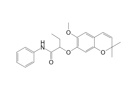 2-[(6-Methoxy-2,2-dimethyl-2H-chromen-7-yl)oxy]-N-phenylbutanamide