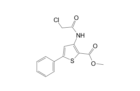 3-(2-chloroacetamido)-5-phenyl-2-thiophenecarboxylic acid, methyl ester