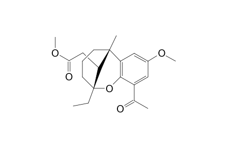 ((1S,9R)-6-Acetyl-9-ethyl-4-methoxy-1-methyl-8-oxa-tricyclo[7.3.1.0*2,7*]trideca-2(7),3,5-trien-13-yl)-acetic acid methyl ester