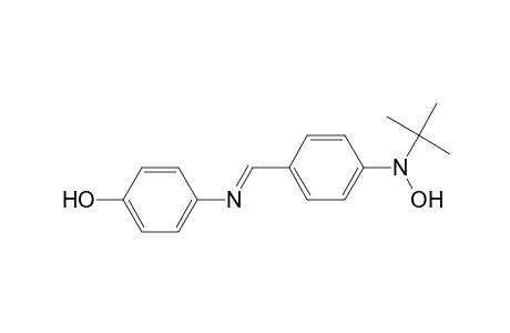 Phenol, 4-[[[4-[(1,1-dimethylethyl)hydroxyamino]phenyl]methylene]amino]-