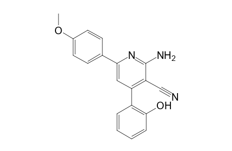 2-Amino-4-(2-hydroxyphenyl)-6-(4-methoxyphenyl)-3-pyridylcyanide