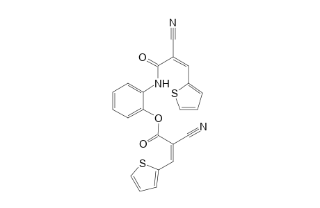 2'-[N-(2''-cyano-3''-(2'''-thienyl)-2'-propenoyl)]aminophenyl 2-cyano-3-(2'-thienyl)-2-propenoylate