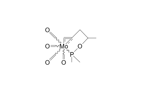 Tetracarbonyl (/.eta.-2/-1-methyl-3-buten-1-yl-dimethylphosphinite-P) molybdenum isomer 1