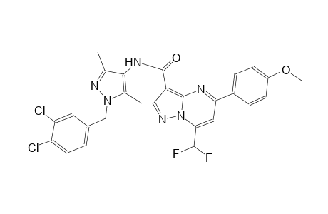 N-[1-(3,4-dichlorobenzyl)-3,5-dimethyl-1H-pyrazol-4-yl]-7-(difluoromethyl)-5-(4-methoxyphenyl)pyrazolo[1,5-a]pyrimidine-3-carboxamide