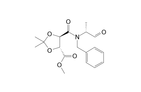 N-Benzyl-N'-[(1R)-1-formyl-1-methyl]-(2R,3R)-2,3-di-O-isopropylidenetartramic acid methyl ester