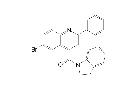 6-bromo-4-(2,3-dihydro-1H-indol-1-ylcarbonyl)-2-phenylquinoline