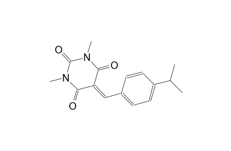 2,4,6(1H,3H,5H)-pyrimidinetrione, 1,3-dimethyl-5-[[4-(1-methylethyl)phenyl]methylene]-