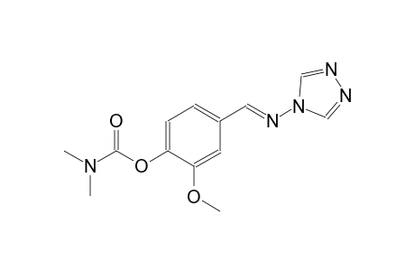 2-methoxy-4-[(E)-(4H-1,2,4-triazol-4-ylimino)methyl]phenyldimethylcarbamate