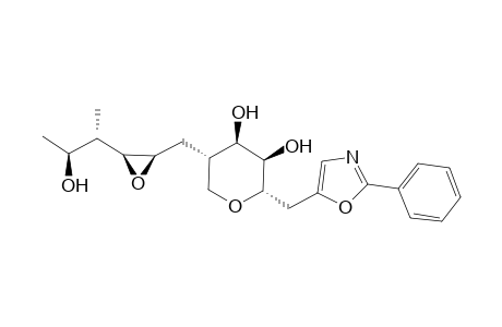 (2S,3R,4R,5S)-5-[[(2R,3S)-3-[(1S,2S)-2-hydroxy-1-methyl-propyl]oxiran-2-yl]methyl]-2-[(2-phenyloxazol-5-yl)methyl]tetrahydropyran-3,4-diol