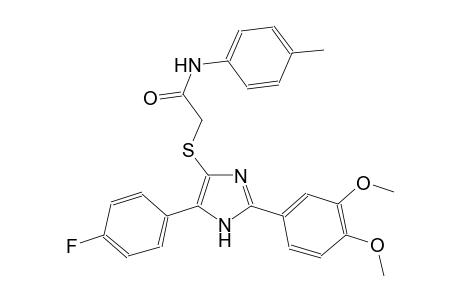 acetamide, 2-[[2-(3,4-dimethoxyphenyl)-5-(4-fluorophenyl)-1H-imidazol-4-yl]thio]-N-(4-methylphenyl)-