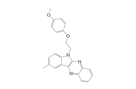 6H-indolo[2,3-b]quinoxaline, 6-[2-(4-methoxyphenoxy)ethyl]-9-methyl-