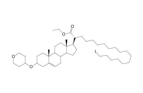 3-(Tetrahydropyranyloxy)-.alpha.(16-iodohexadecyl)pregna-5-enoic acid ethyl ester