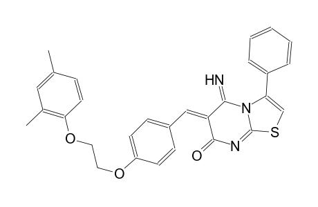 7H-thiazolo[3,2-a]pyrimidin-7-one, 6-[[4-[2-(2,4-dimethylphenoxy)ethoxy]phenyl]methylene]-5,6-dihydro-5-imino-3-phenyl-, (6Z)-