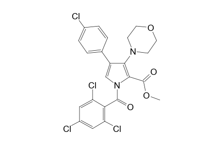 Methyl 4-(4-chlorophenyl)-3-(4-morpholinyl)-1-(2,4,6-trichlorobenzoyl)-1H-pyrrole-2-carboxylate