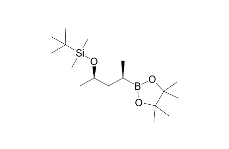 tert-Butyldimethyl(((2R,4R)-4-(4,4,5,5-tetramethyl-1,3,2-dioxaborolan-2-yl)pentan-2-yl)oxy)silane