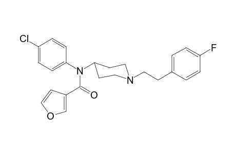 N-(4-Chlorophenyl)-N-(1-[2-(4-fluorophenyl)ethyl]piperidin-4-yl)furan-3-carboxamide