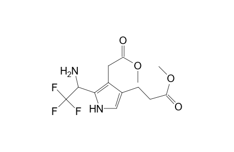 2-(1-Amino-2,2,2-trifluoroethyl)-4-[2-(methoxycarbonyl)ethyl]-3-[(methoxycarbonyl)methyl]pyrrole