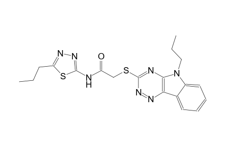 acetamide, N-(5-propyl-1,3,4-thiadiazol-2-yl)-2-[(5-propyl-5H-[1,2,4]triazino[5,6-b]indol-3-yl)thio]-