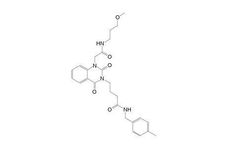 4-(1-{2-[(3-methoxypropyl)amino]-2-oxoethyl}-2,4-dioxo-1,4-dihydro-3(2H)-quinazolinyl)-N-(4-methylbenzyl)butanamide
