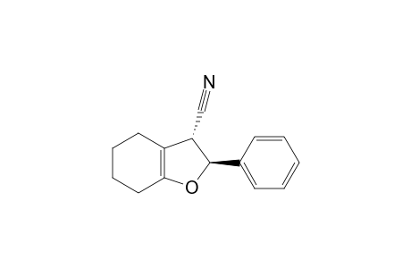 3-Benzofurancarbonitrile, 2,3,4,5,6,7-hexahydro-2-phenyl-, trans-