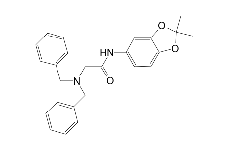 Acetamide, 2-[bis(phenylmethyl)amino]-N-(2,2-dimethyl-1,3-benzodioxol-5-yl)-