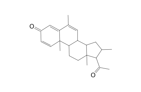 Pregn-1,4,6-triene-3,20-dione, 6,16-dimethyl-, (16.alpha.)-