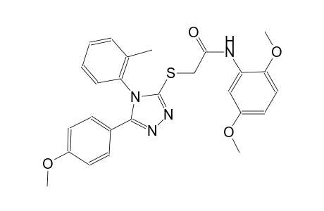 N-(2,5-dimethoxyphenyl)-2-{[5-(4-methoxyphenyl)-4-(2-methylphenyl)-4H-1,2,4-triazol-3-yl]sulfanyl}acetamide