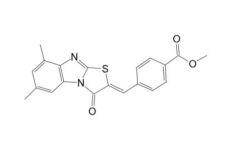 Methyl 4-[(Z)-(6,8-dimethyl-3-oxo[1,3]thiazolo[3,2-a]benzimidazol-2(3H)-ylidene)methyl]benzoate