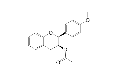 (2R,3S)-cis-4'-Methoxy-3-O-acetylflavan