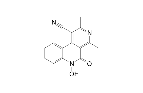 1-Cyano-6-hydroxy-5-oxo-2,4-dimethylbenzo(c)[2,7]naphtyridine