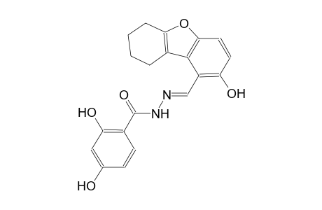 2,4-dihydroxy-N'-[(E)-(2-hydroxy-6,7,8,9-tetrahydrodibenzo[b,d]furan-1-yl)methylidene]benzohydrazide