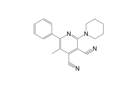 3,4-pyridinedicarbonitrile, 5-methyl-6-phenyl-2-(1-piperidinyl)-