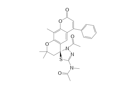 N-[3'-ACETYL-2,2,10-TRIMETHYL-8-OXO-6-PHENYL-2,3-DIHYDRO-3'H,8H-SPIRO-[PYRANO-[3,2-G]-CHROMENE-4,2'-[1,3,4]-THIADIAZOL]-5'-YL]-N-METHYLACETAMIDE