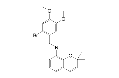 N-(2-BROMO-4,5-DIMETHOXYBENZYL)-2,2-DIMETHYL-8-CHROMENYLAMINE