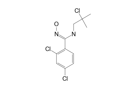 (Z)-N-HYDROXY-N'-(2-CHLORO-2-METHYL-PROPYL)-2,4-DICHLORO-BENZENE-CARBOXIMIDAMIDE