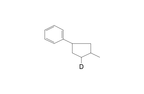 Cyclopentane, 4-deutero-3-methyl-1-phenyl-