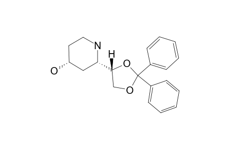 (+/-)-(2RS,4SR)-2-[(4RS)-2,2-DIPHENYL-1,3-DIOXOLAN-4-YL]-PIPERIDIN-4-OL