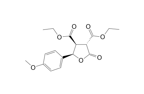(3R,4S,5R)-Diethyl 2-[4'-methoxyphenyl]tetrahydro-5-oxofuran-3,4-dicarboxylate
