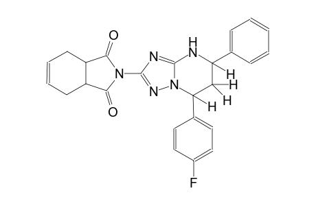 2-[7-(4-fluorophenyl)-5-phenyl-4,5,6,7-tetrahydro[1,2,4]triazolo[1,5-a]pyrimidin-2-yl]-3a,4,7,7a-tetrahydro-1H-isoindole-1,3(2H)-dione
