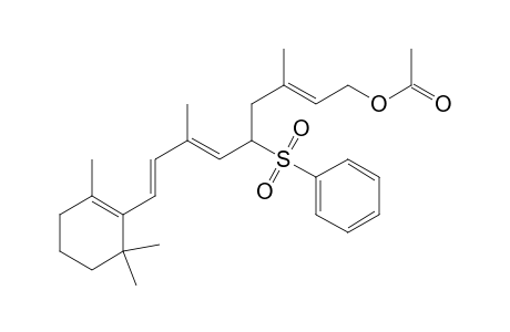 1-Acetoxy-3,7-dimethyl-5-(phenylsulfonyl)-9-(2,6,6-trimethylcyclohexen-1-yl)nona-2,6,8-triene