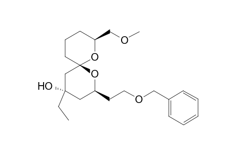 (2S,4S,6S,8S)-2-(2-(Benzyloxy)ethyl)-4-ethyl-8-((methoxy)methyl)-1,7-dioxaspiro-[5.5]undecan-4-ol