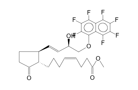 (+/-)-15BETA-11-DEOXY-1-HOMO-3,4-CIS-DIDEHYDRO-16-(HEPTAFLUORO-1-NAPHTHYLOXY)-17,18,19,20-TETRANORPROSTOGLANDIN E1, METHYL ESTER