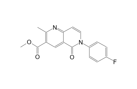 1,6-naphthyridine-3-carboxylic acid, 6-(4-fluorophenyl)-5,6-dihydro-2-methyl-5-oxo-, methyl ester