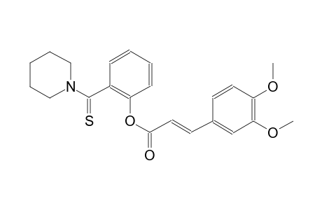 2-propenoic acid, 3-(3,4-dimethoxyphenyl)-, 2-(1-piperidinylcarbonothioyl)phenyl ester, (2E)-