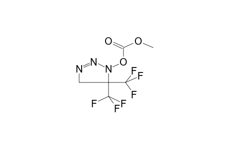 1-METHOXYCARBONYLOXY-5,5-BIS(TRIFLUOROMETHYL)-DELTA2-1,2,3-TRIAZOLINE